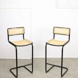 Pair of vintage Cesca Bar Chairs by Marcel Breuer