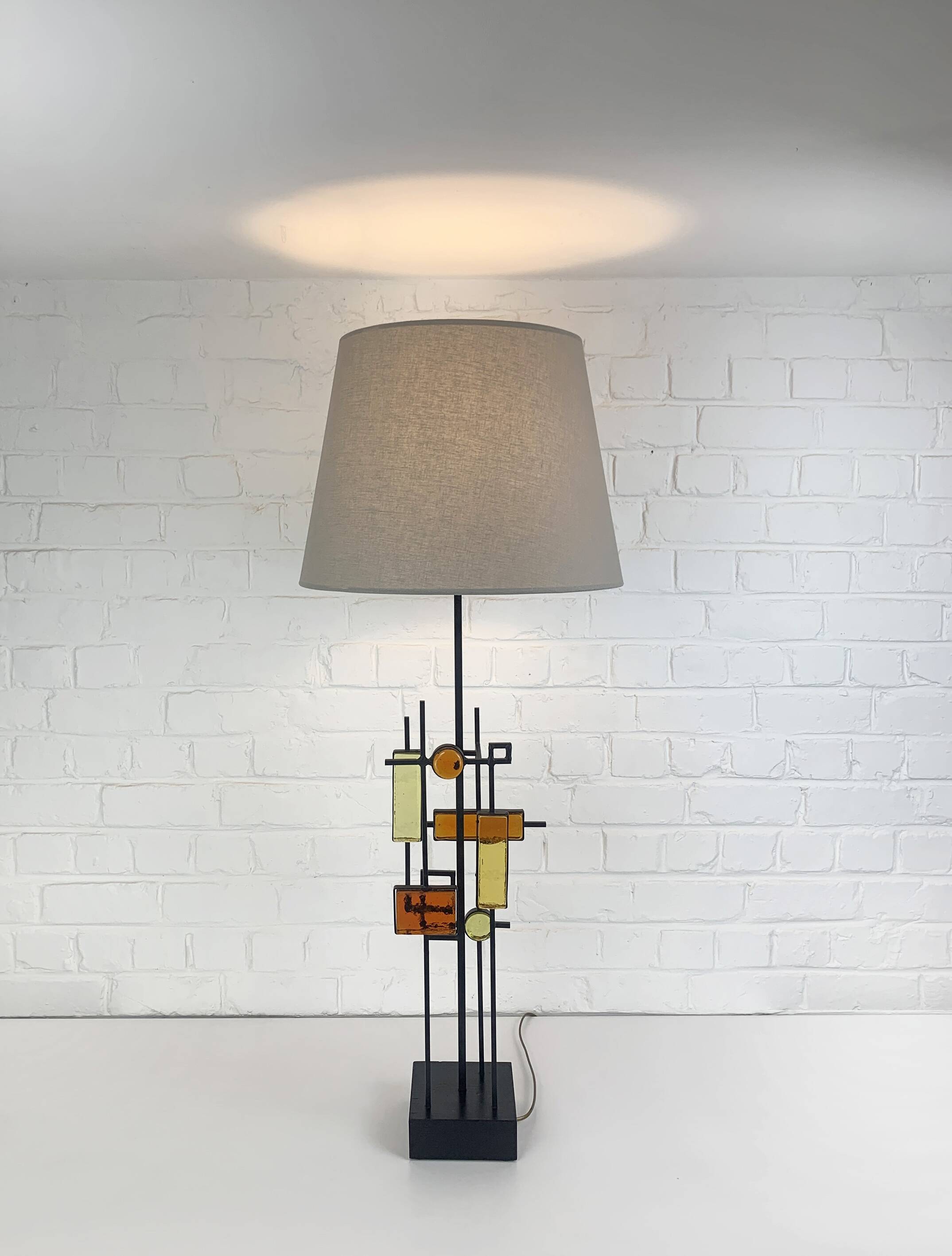 Modernist table lamp by Svend Aage Holm Sorensen, Denmark 1960s