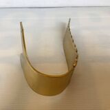 Large worked brass coat hook