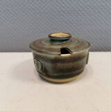 Lovely small ceramic sugar/jam jar, designed by Danish Jette Hellerøe 1970s.