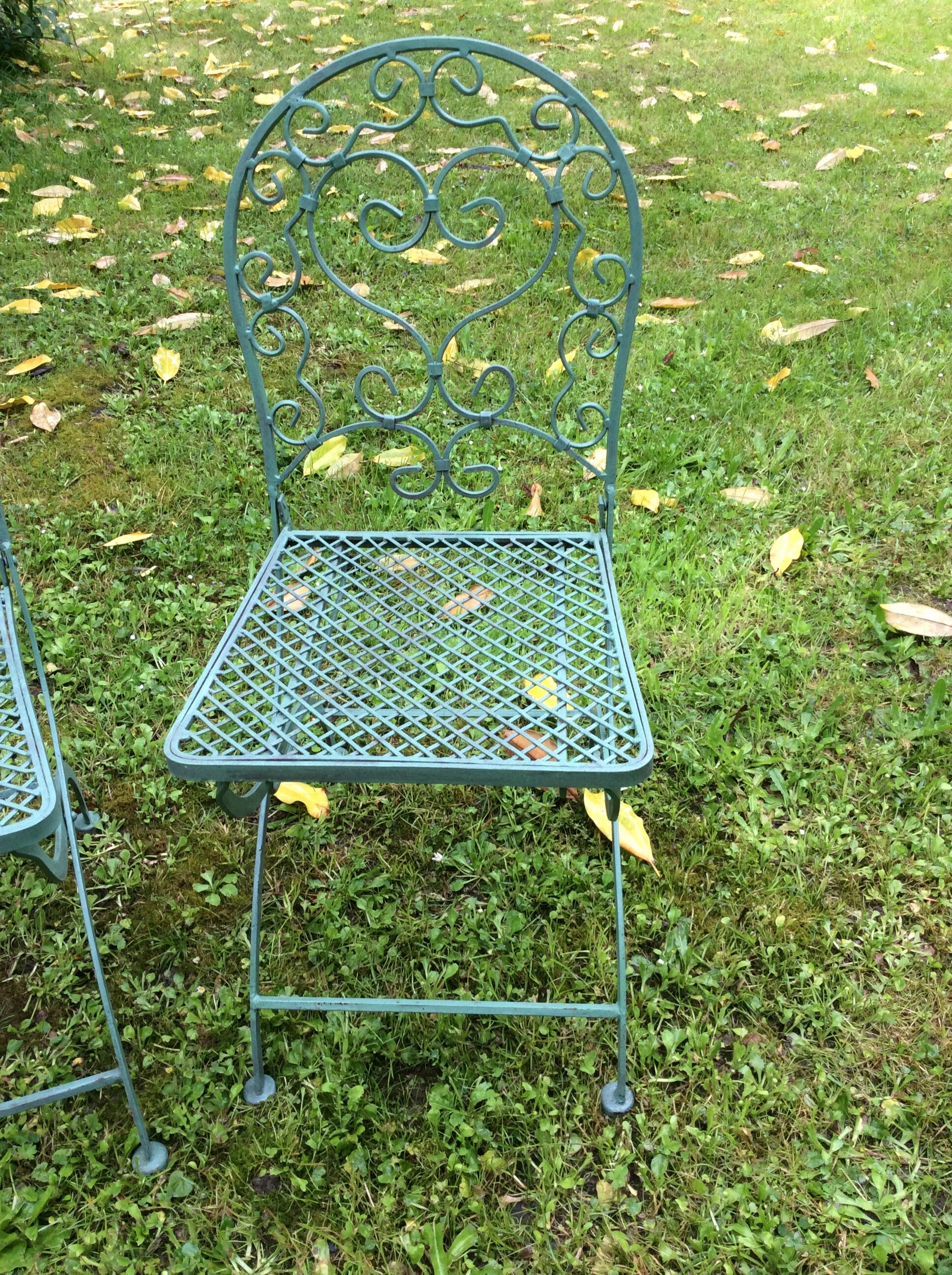 Garden chairs, folding
