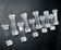 Portieux set of 10 antique molded glass knife rests – tableware