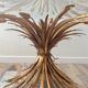 Coco Chanel table by Robert Goossens sheaf of vintage golden wheat vintage 70s
