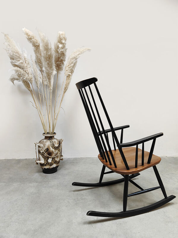 Rocking-chair scandinave par Ilmari Tapiovaara pour Asko, 1960