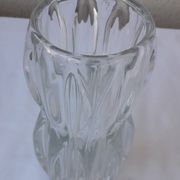 Pressed glass vase
