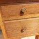 solid wood desk, leather top and extension
