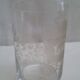 Two former glasses cups engraved Souvenir