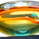 Cendrier en verre de Murano Somerso, déco vintage