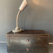 Lampe d'appoint en métal chromé Cogit, lampe Art Deco, industrielle, flexible