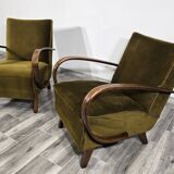 Fauteuils de Jindrich Halabala, années 1940, ensemble de 2