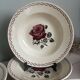 Set of 6 antique deep plates Badonviller Germaine