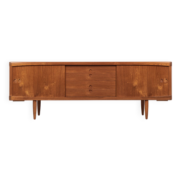 Buffet danois du milieu du siècle en teck par HW Klein pour Bramin années 1960 - avec les 3 bandes