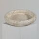 Vintage mid century handmade italian travertine stone bowl