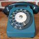Telephone vintage rotary socotel s63 blue