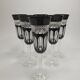 Service "Pénombre" in black and clear crystal – Crystal of Paris