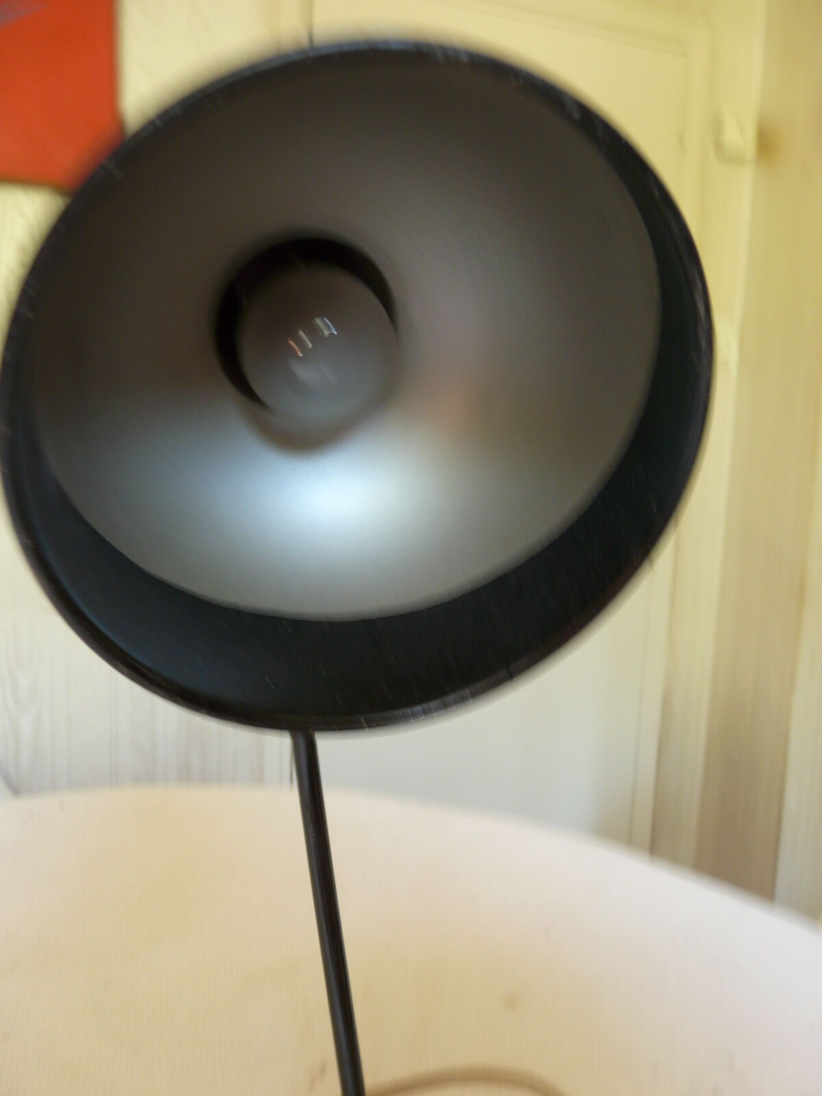 Black vintage lamp metal
