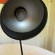 Black vintage lamp metal