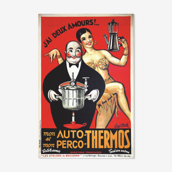 Affiche ancienne vintage poster j 'ai deux amour Baker