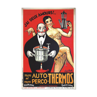 Affiche ancienne vintage poster j 'ai deux amour Baker