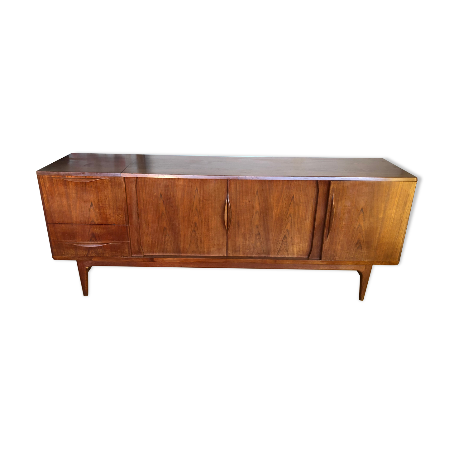 Samcom vintage scandinavian teak sideboard, 1960
