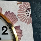 Vintage clock formica silent wall clock "BC Paris Quartz"