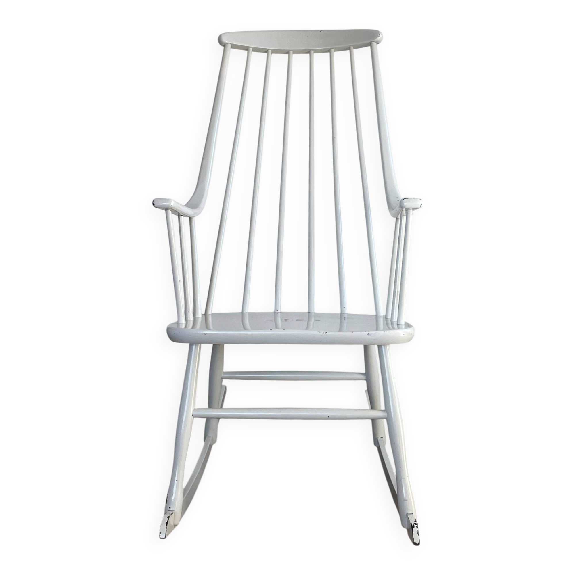 White Grandessa rocking chair by Lena Larson for Nesto
