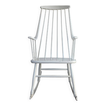 White Grandessa rocking chair by Lena Larson for Nesto