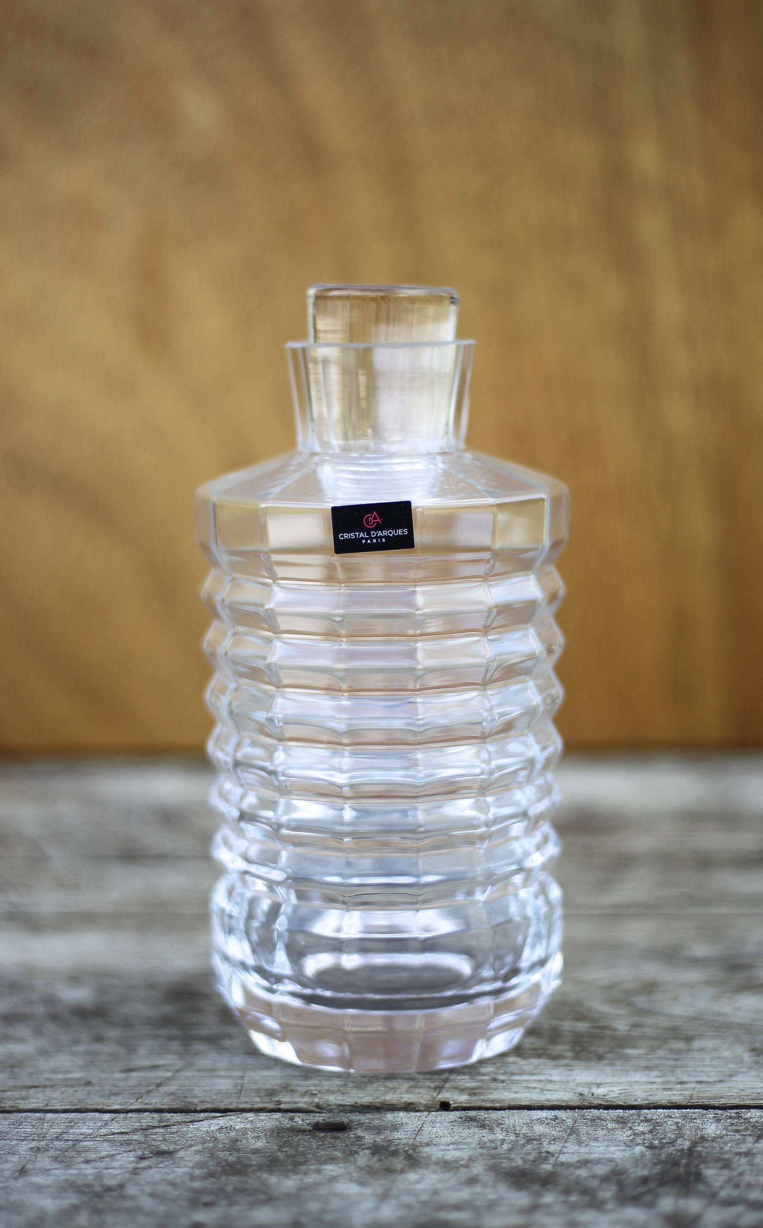 Vintage Cristal d'Arques carafe, crystal wine carafe, decanter, bar