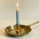LOW HAND BRASS CANDLESTICK ANTIQUE