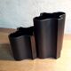 Black porcelain vases from Rosenthal Studio Linie
