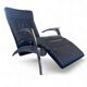 David design armchair/lounger by Interprofil, black leather, good condition