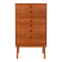 Commode scandinave en teck à 6 tiroirs, années 1960