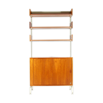 Danish Reska teak freestanding bookcase 50s