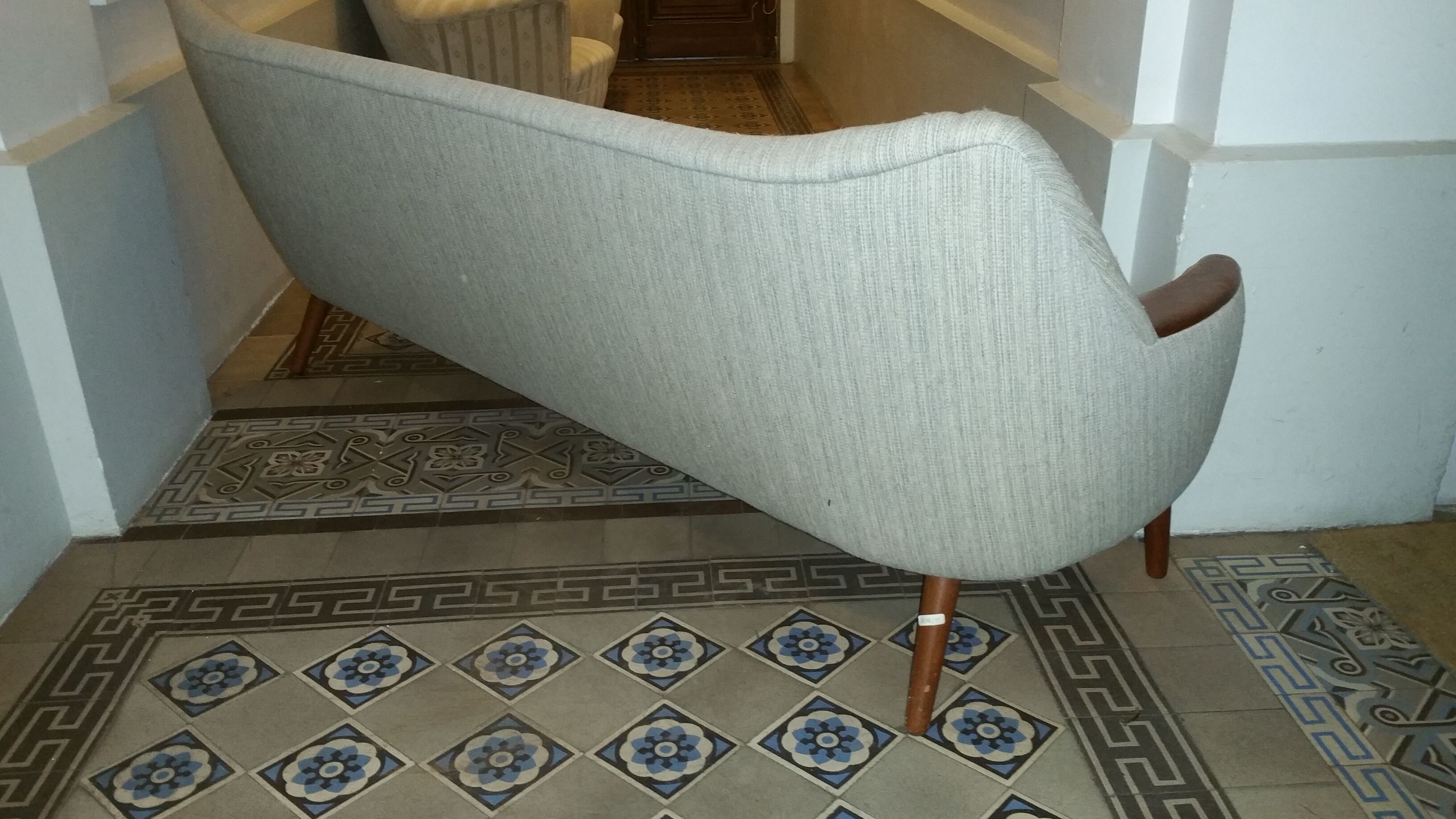 Rotex egg, 50s 60s danish sofa couch sculptural bi color