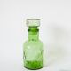 Green bubbled glass carafe 1970