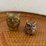 2 brass owls
