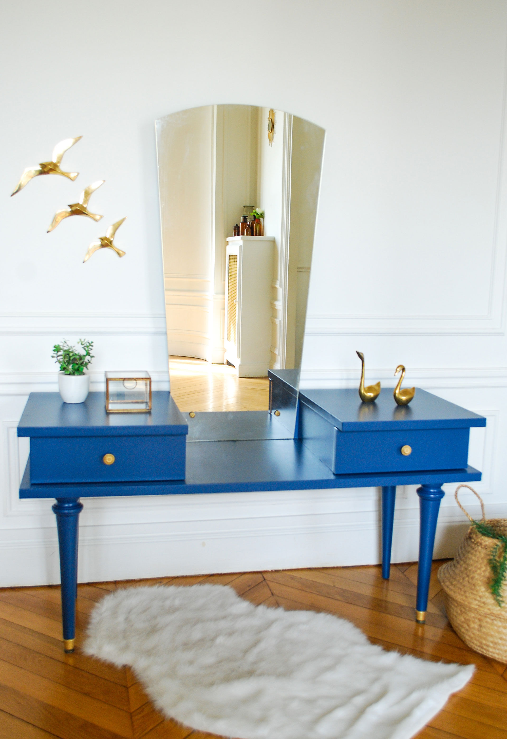 Revamped vintage vanity