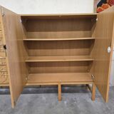 XL vintage mid-height wardrobe with brutalist accents