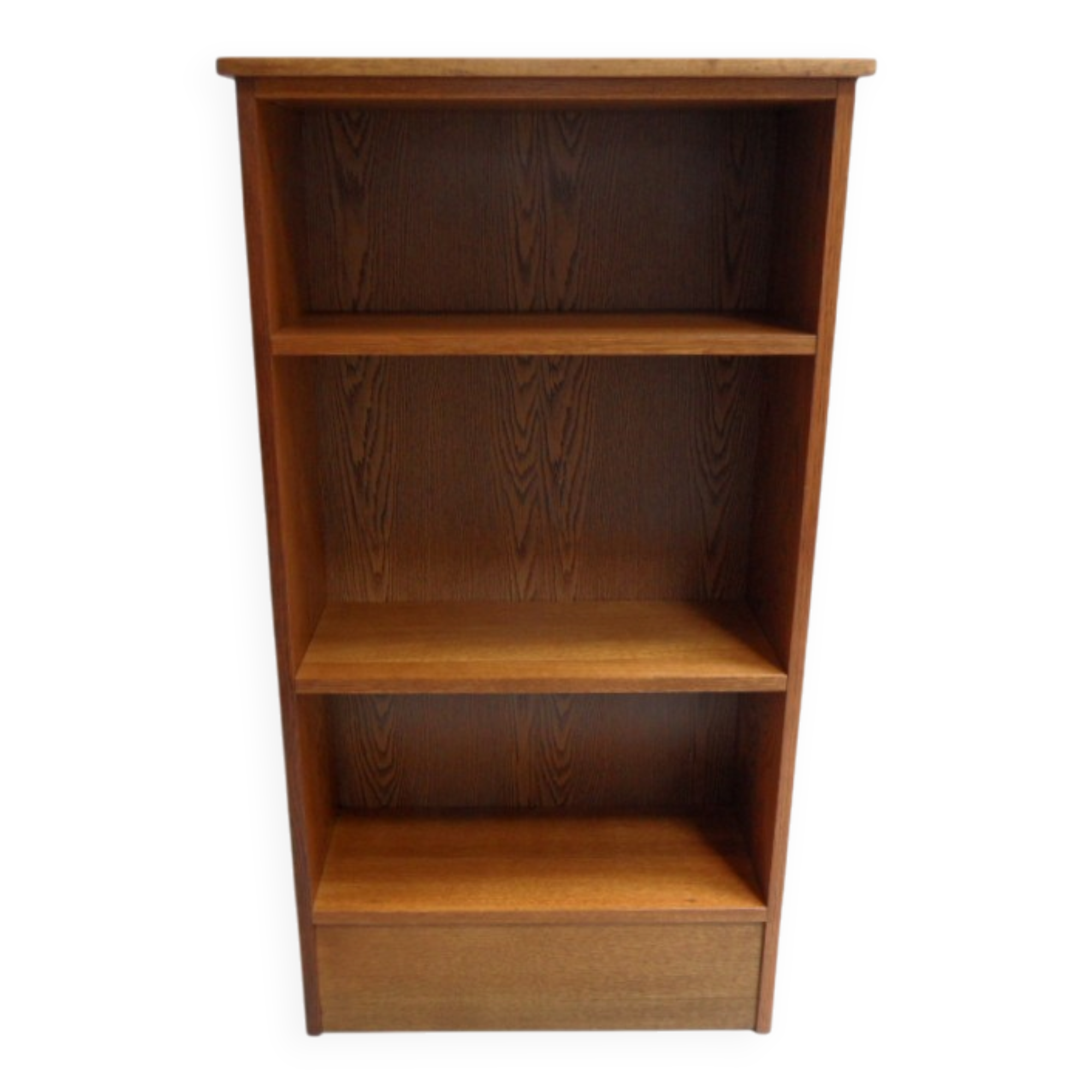 Vintage oak open bookcase