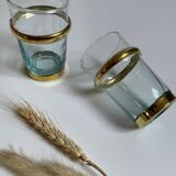 Set of 6 Beldi blown transparent glasses
