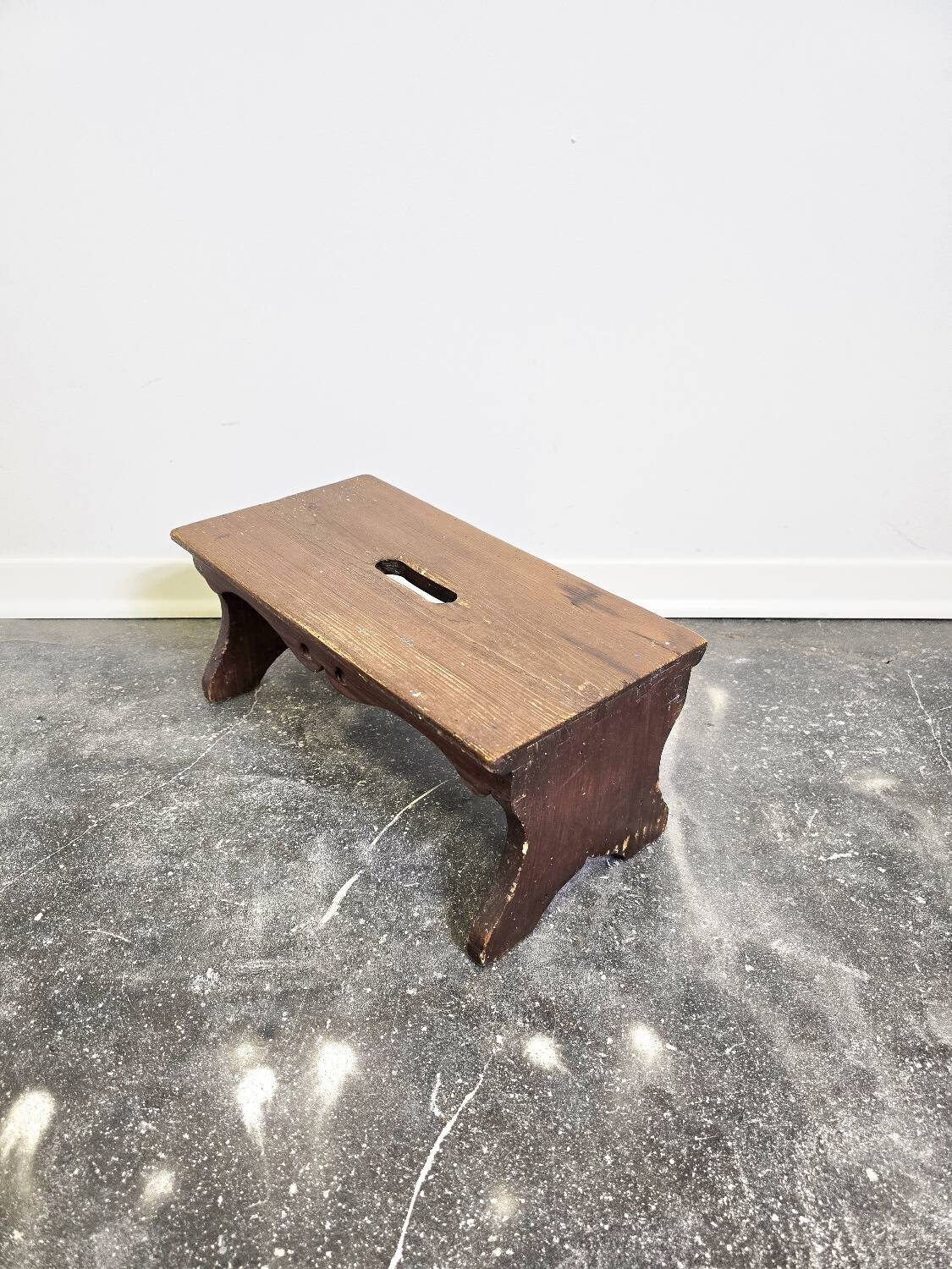 50s Handmade Wooden Footstool