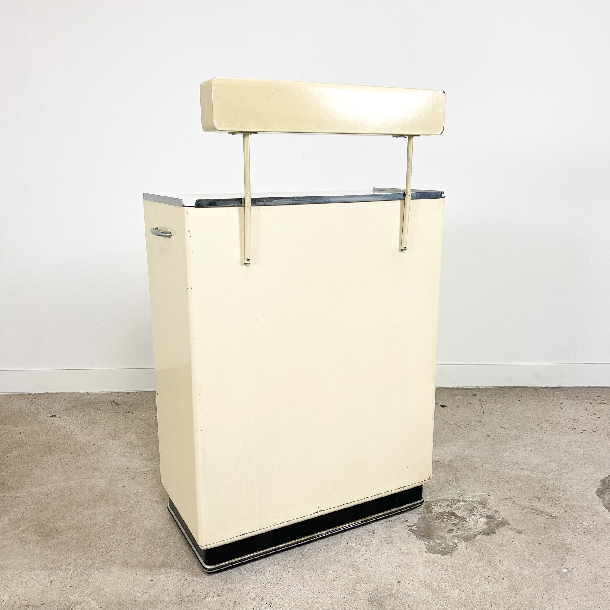 Industrial medical dentist cabinet on wheels Germany 1950s