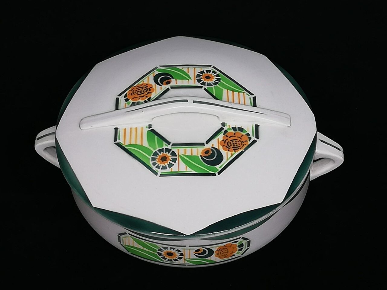 Old art deco soup dish