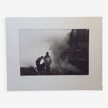 Silver photograph, screen print by Christian Louis (1948-2011), numbered and signed