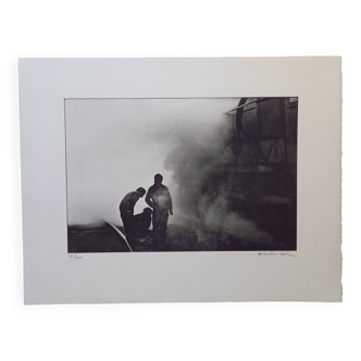 Silver photograph, screen print by Christian Louis (1948-2011), numbered and signed