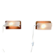 PAIR OF MODULAR SCANDINAVIAN DESIGN WALL LIGHTS 1950.