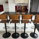 Lot de 2 chaises de bar réglables 60/80 cm en bois