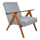 Fauteuil vintage original années 1960, totalement restauré, pied de poule