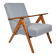 Fauteuil vintage original années 1960, totalement restauré, pied de poule