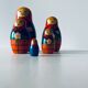 Ancient Matriochka, vintage Russian dolls